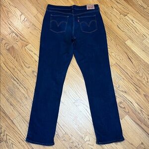 Levi's Classic Straight Stretch Mom Jean Dark Wash Made May/2021 Womens 14 32/32